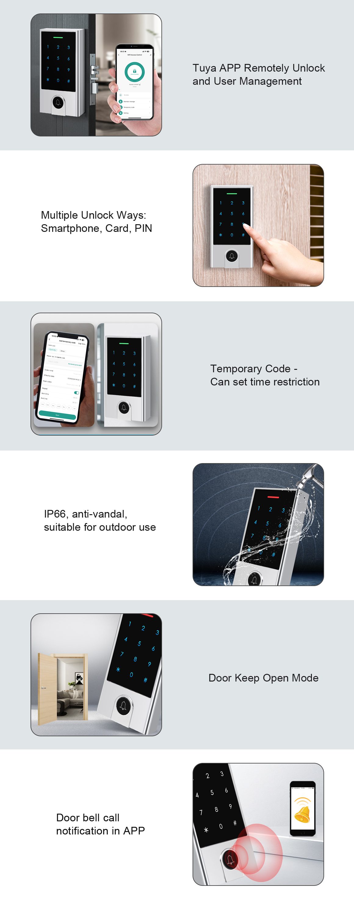Secukey Secukey H5-WIFI Metal Keypad Access Control (Tuya Wi-Fi): manufacturer detail 1