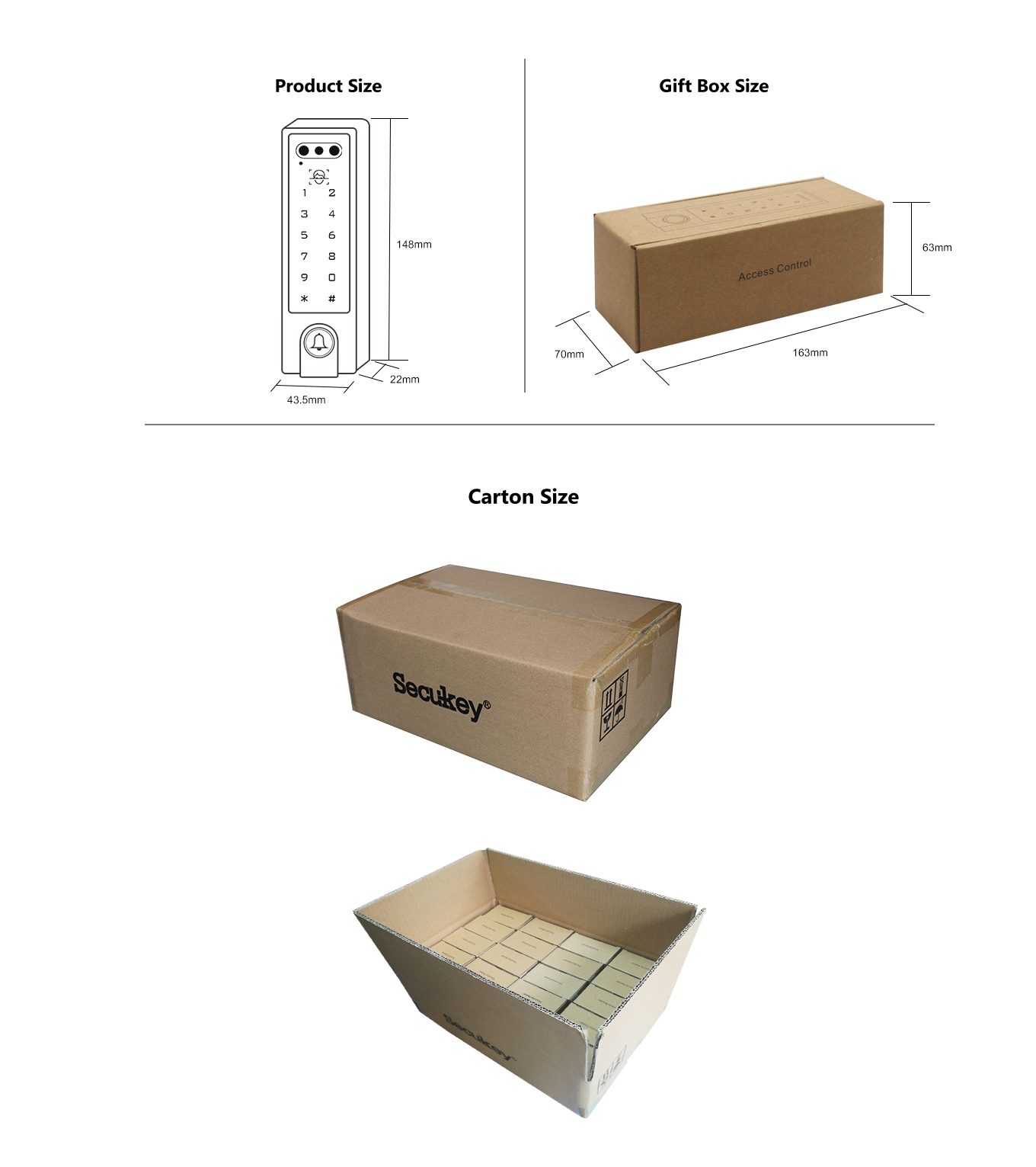 Secukey Secukey V3-WIFI Slim Face Recognition Access Control (Tuya Wi-Fi): manufacturer detail 3